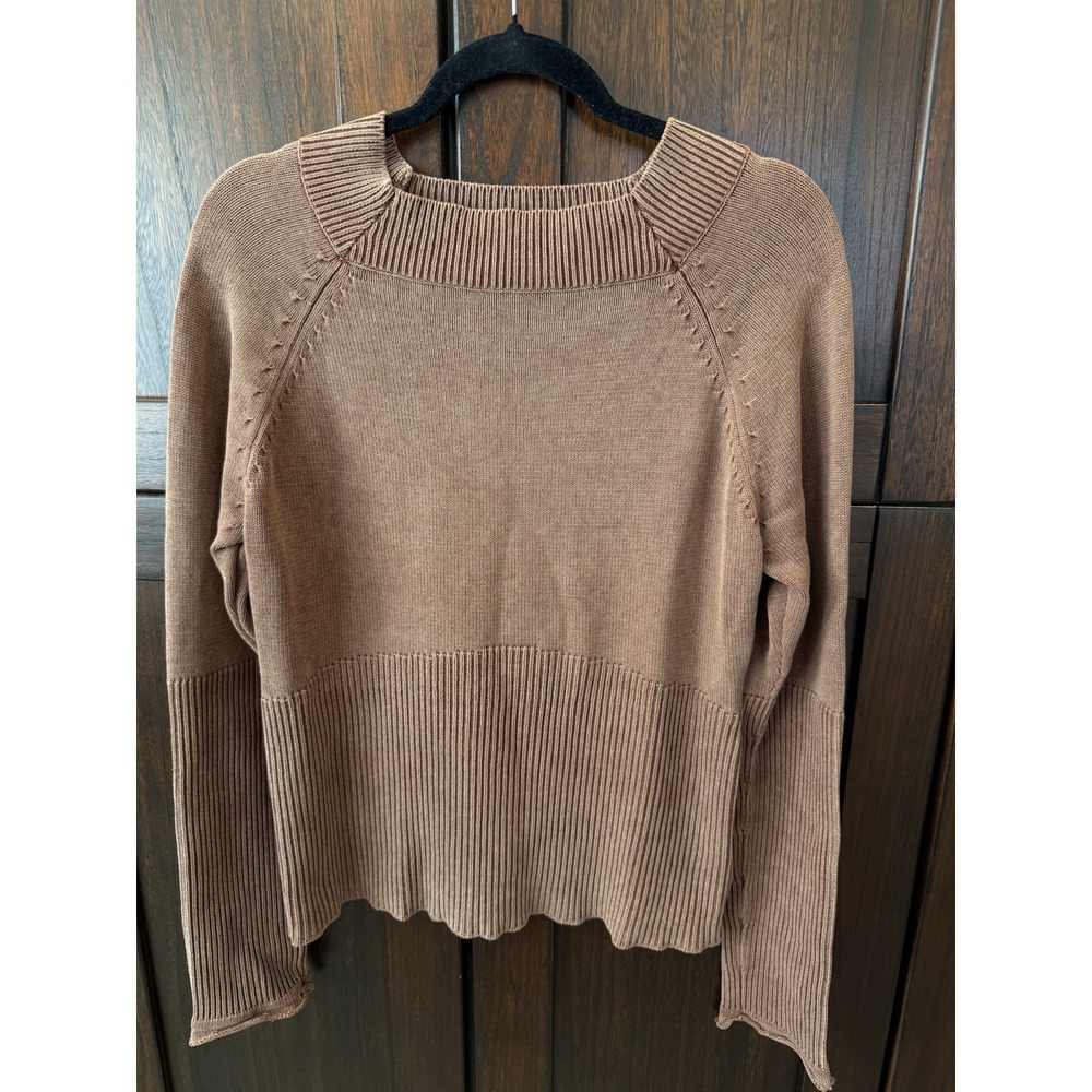 Tsunami Vintage Brown‎ Sport Ribbed Sweater Women's Size XL